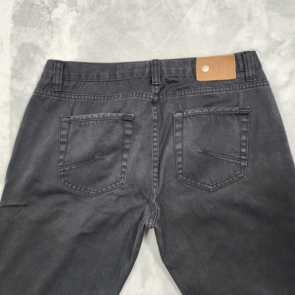 Road Less Traveled Jeans Mens 33‎ Black Regular Fit Straight Leg Denim Casual